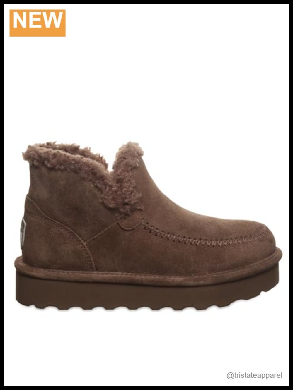 BEARPAW Maeve Platform Lo Boot Suede Lace Up